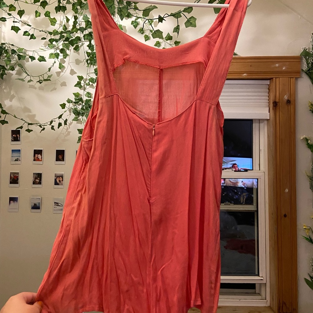 Pink flowy jumpsuit